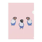 happybirdのとり二ティ　pink クリアファイル