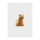 umameshiのあくびネコ / yawning cat Clear File Folder