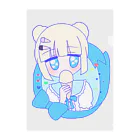 かわいいもののおみせ　いそぎんちゃくのアイスちゃん🍦 クリアファイル