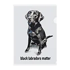 Black Labradors MatterのBlack Labradors Matter クリアファイル