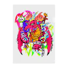 🐉Zuiarow’s dragon shop🐉の⚡️💖Kawaii Punk Dragon 💖⚡️ クリアファイル
