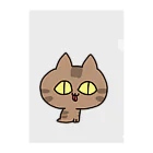 えじ。の表情豊かなネコちゃん Clear File Folder