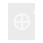 戦国神社 -戦国グッズ専門店-の島津義弘/丸に十文字/ホワイト Clear File Folder