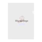 lily springsのlily springs クリアファイル