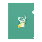 naty's doodlesのI don’t like mondays Clear File Folder