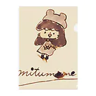 mitumameのmitumameです。 クリアファイル