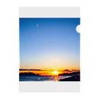 サニーデイ.1dayのSunset湘南（七里ヶ浜） Clear File Folder