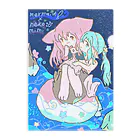 オエカキきつねの人魚×猫耳 Clear File Folder