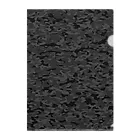 Military Casual LittleJoke のCasualCamo Black カジュアル迷彩 黒色 サバゲー装備 Clear File Folder