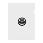 sengokuartの徳川家康 家紋 三つ葉左葵巴の紋 葵（黒） Clear File Folder