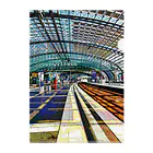 GALLERY misutawoのドイツ ベルリン中央駅のホーム Clear File Folder