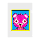 Cartoon☆style☆Fortniteのピンクのくまちゃんドット絵 Clear File Folder