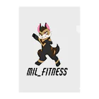 まぁるのMIL_FITNESSグッズ(フチあり) クリアファイル