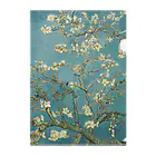 X-Artのゴッホ / 花咲くアーモンドの木の枝(1890) クリアファイル