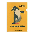 YS VINTAGE WORKSのチェコ・プラハ動物園　ペンギン　 クリアファイル