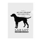 Black Labradors MatterのLAB LOV クリアファイル