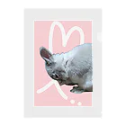 ぽぽこ🐰SHOPのくしくしバニラたん. ハートver Clear File Folder