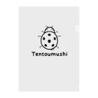 MrKShirtsのTentoumushi (てんとう虫) 黒デザイン Clear File Folder