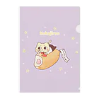 ねこじろうのお店のアメリカンドッグとねこじろう Clear File Folder