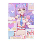 Maririn｜イラストレーターのラブリーガール クリアファイル