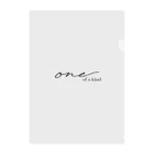 cocono shopの唯一無二 -one of a kind tee- Clear File Folder