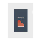 和音のPiano LIFE WITH MUSIC（ネイビー） Clear File Folder