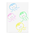 zakurouのくらげ４兄弟 Clear File Folder