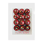 MinouのI LOVE SUSHI クリアファイル