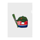 ELUAの北朝鮮ボール 【ポーランドボール】【国旗】 Clear File Folder