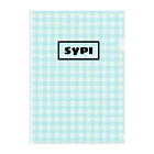 SYPIのSYPI ギンガム（ブルー） Clear File Folder