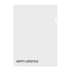 HAPPY LIFESTYLEのHAPPY LIFESTYLE クリアファイル