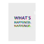 NomuraのWHAT'S HAPPENED HAPPENED クリアファイル
