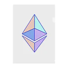 Web3 Shopのeth glyph colored Clear File Folder