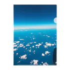 青空の飛行機から見た青空 Clear File Folder