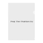 MONETのPeg The Patriarchy Clear File Folder