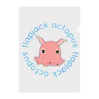 LalaHangeulのFlapjack Octopus(メンダコ) 英語バージョン Clear File Folder