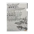 エド・ワード【江戸鉾の愛殿原】。の金閣寺 Clear File Folder