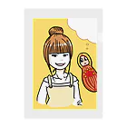 ほくほくcampingの雑貨屋店主とマトリョーシカさん Clear File Folder