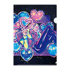 ヒビュウのネオンサインのラブ君 Clear File Folder