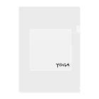 minimalistを愉しむのYOGAを愉しむ Clear File Folder