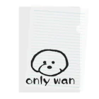 Onlywanのonlywan logo クリアファイル