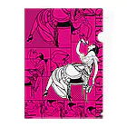 Cordelia　SUZURI分室のGERDA "Collage pink" Clear File Folder