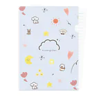 つむぎちゃん☁️*⋆のつむぎちゃんの優しいクリアファイル（アイスブルー） Clear File Folder