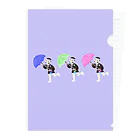 田町yaccosan dayoのyaccosan 雨の日 Clear File Folder