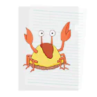 ウオウオマーケット🐟🐟🐟のオムライスガニくん Clear File Folder