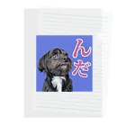 MOTCHY's WORLDのムム×津軽弁「んだ」 Clear File Folder