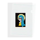 ハリリーナブティックの真珠の耳飾りのハリ子 Clear File Folder
