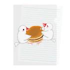 Lily bird（リリーバード）のどら焼きと文鳥ず Clear File Folder