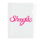 週刊少年ライジングサンズのShoogle(シューグル)ロゴ ピンク Clear File Folder