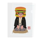 キッズモード某の噺家バーガー(かぶりものVr) Clear File Folder